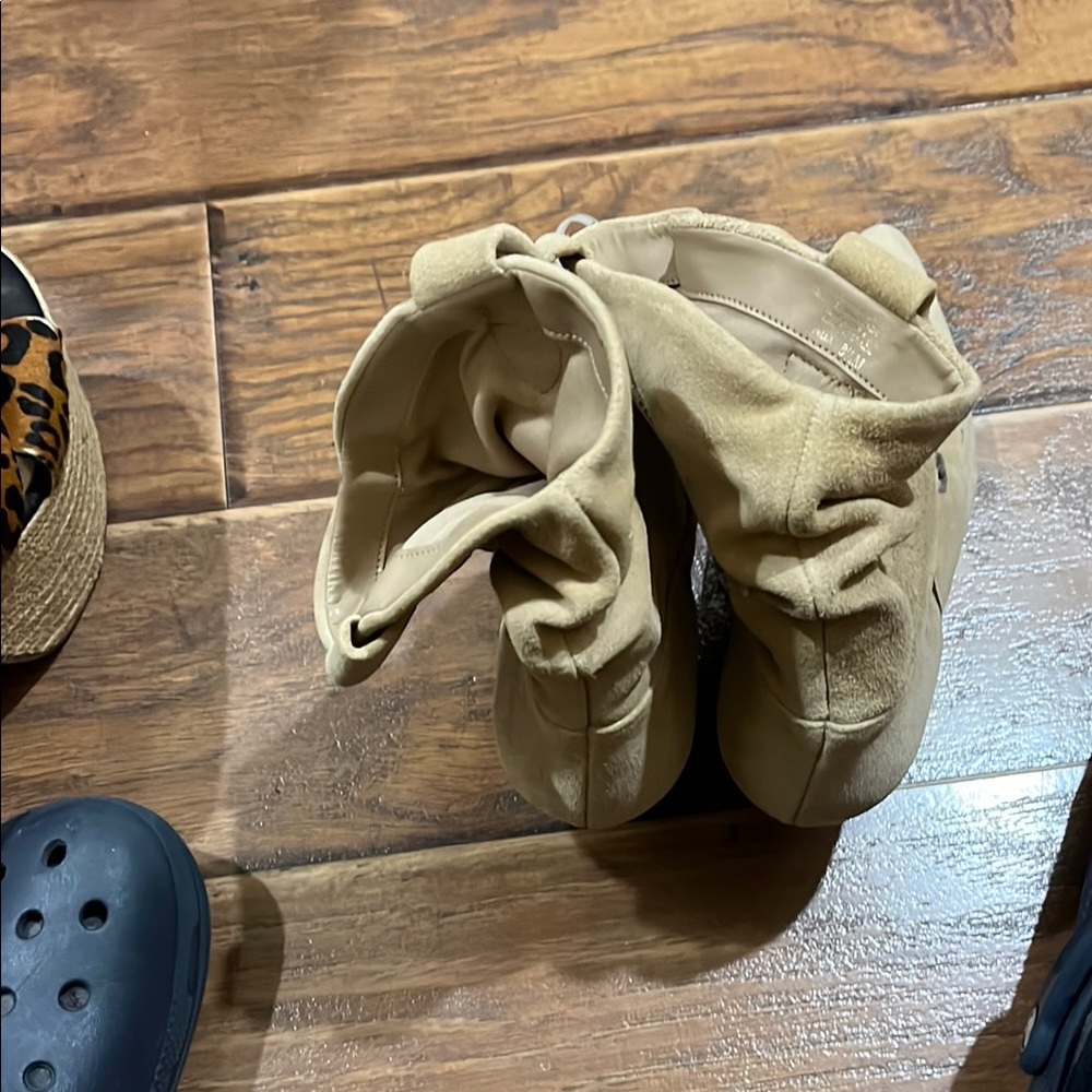 Kids Tan Suede Boots